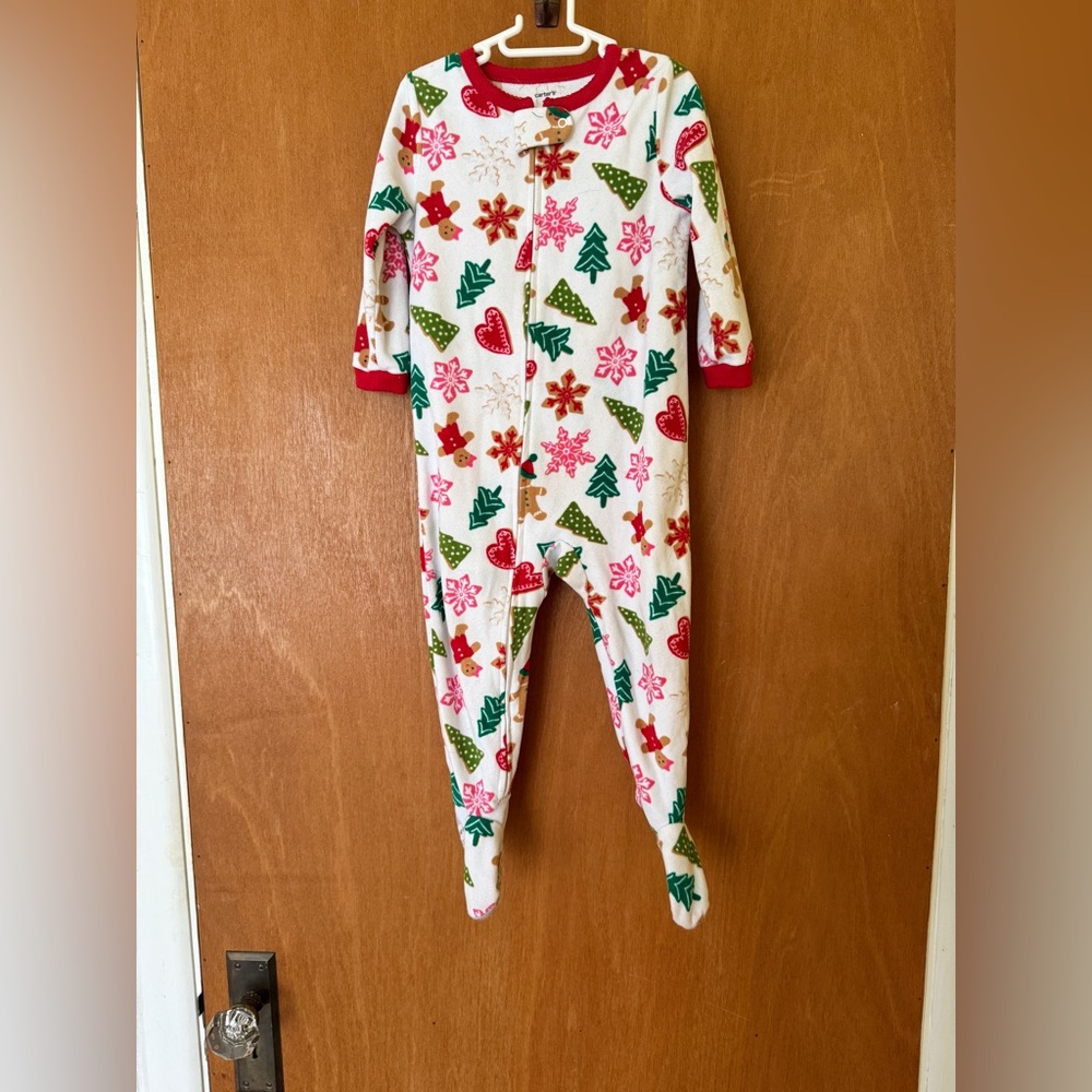 Carter's Festive Red and Green Footie Pajama